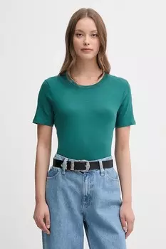 Хлопковая футболка United Colors Of Benetton, бирюзовый