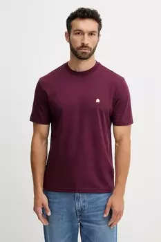 Хлопковая футболка United Colors Of Benetton, бордовый