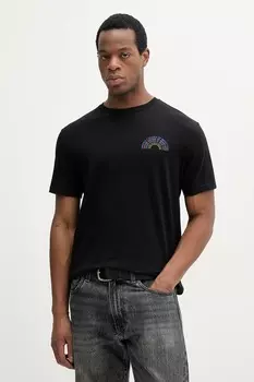 Хлопковая футболка United Colors Of Benetton, черный