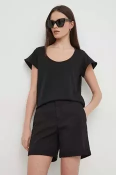 Хлопковая футболка United Colors of Benetton, черный