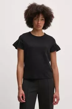 Хлопковая футболка United Colors of Benetton, черный