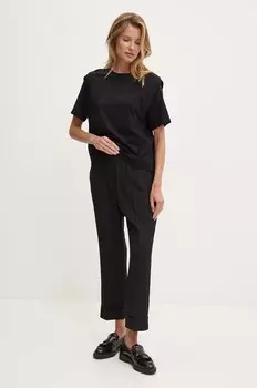 Хлопковая футболка United Colors of Benetton, черный