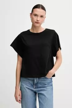 Хлопковая футболка United Colors Of Benetton, черный