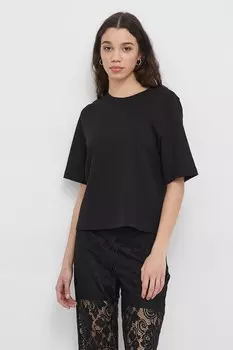 Хлопковая футболка United Colors Of Benetton, черный