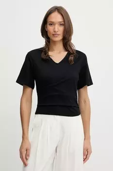 Хлопковая футболка United Colors Of Benetton, черный