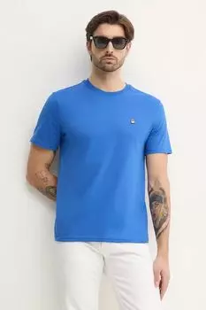 Хлопковая футболка United Colors Of Benetton, фиолетовый