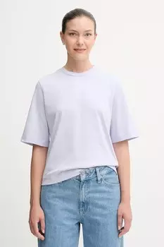 Хлопковая футболка United Colors Of Benetton, фиолетовый