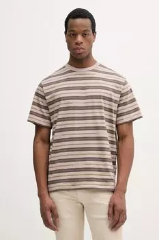 Хлопковая футболка United Colors Of Benetton, коричневый