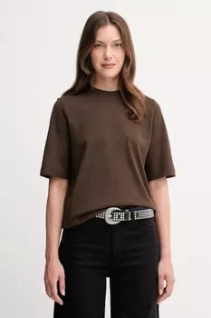 Хлопковая футболка United Colors Of Benetton, коричневый