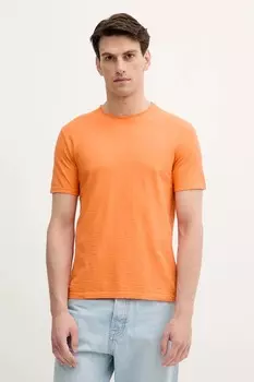 Хлопковая футболка United Colors Of Benetton, оранжевый