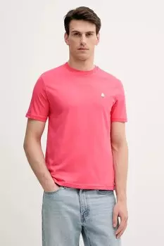 Хлопковая футболка United Colors Of Benetton, розовый