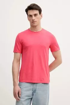 Хлопковая футболка United Colors Of Benetton, розовый