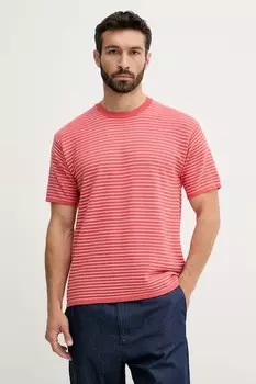 Хлопковая футболка United Colors Of Benetton, розовый