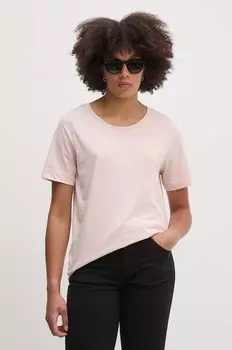 Хлопковая футболка United Colors of Benetton, розовый