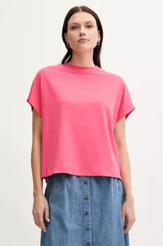 Хлопковая футболка United Colors Of Benetton, розовый