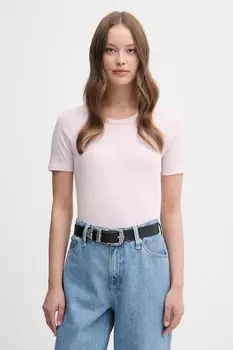 Хлопковая футболка United Colors Of Benetton, розовый