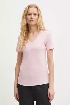 Хлопковая футболка United Colors Of Benetton, розовый