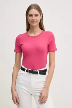 Хлопковая футболка United Colors Of Benetton, розовый
