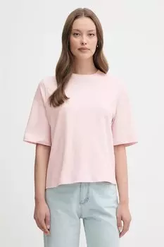 Хлопковая футболка United Colors Of Benetton, розовый