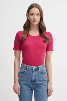 Хлопковая футболка United Colors Of Benetton, розовый