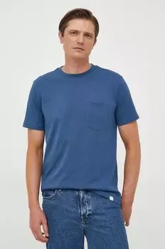 Хлопковая футболка United Colors of Benetton, синий