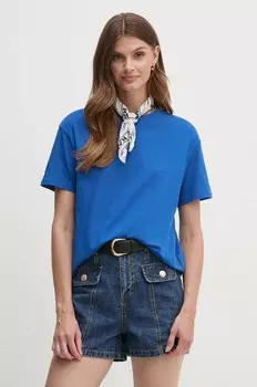 Хлопковая футболка United Colors of Benetton, синий