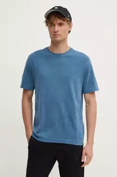 Хлопковая футболка United Colors of Benetton, синий