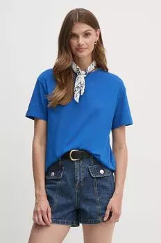 Хлопковая футболка United Colors of Benetton, синий