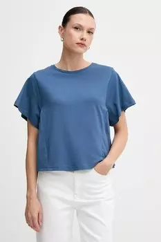 Хлопковая футболка United Colors Of Benetton, синий