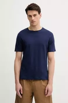 Хлопковая футболка United Colors Of Benetton, темно-синий