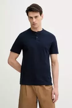 Хлопковая футболка United Colors Of Benetton, темно-синий