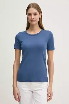 Хлопковая футболка United Colors Of Benetton, темно-синий