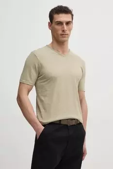 Хлопковая футболка United Colors Of Benetton, зеленый