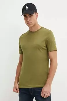 Хлопковая футболка United Colors of Benetton, зеленый