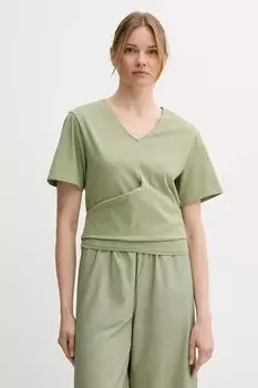 Хлопковая футболка United Colors Of Benetton, зеленый