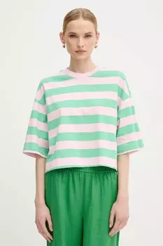 Хлопковая футболка United Colors Of Benetton, зеленый