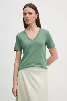 Хлопковая футболка United Colors Of Benetton, зеленый