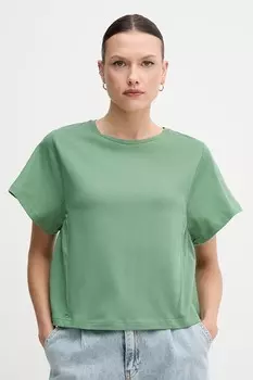 Хлопковая футболка United Colors Of Benetton, зеленый