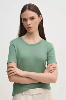 Хлопковая футболка United Colors Of Benetton, зеленый