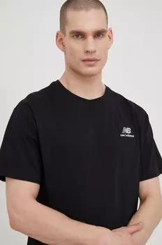 Хлопковая футболка UT21503BK New Balance, черный