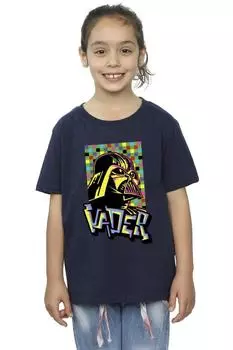 Хлопковая футболка Vader Graffiti Pop Art Star Wars, темно-синий