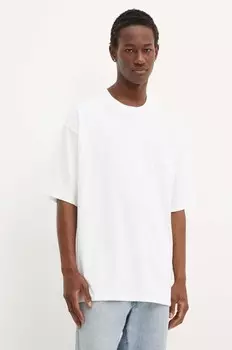 Хлопковая футболка Vans, белый
