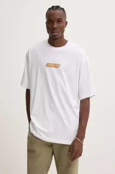 Хлопковая футболка Vans, белый