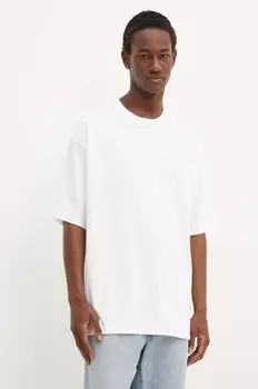 Хлопковая футболка Vans, белый