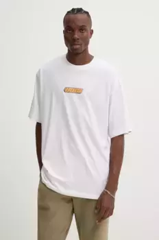 Хлопковая футболка Vans, белый