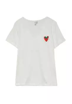 Хлопковая футболка Vero Moda, белый