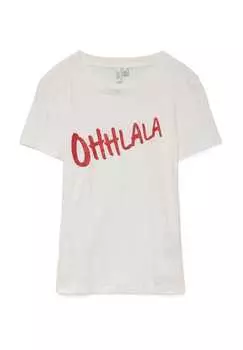Хлопковая футболка Vero Moda, белый