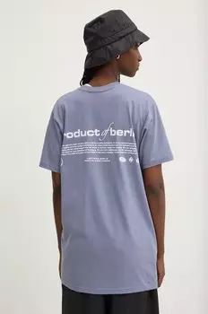 Хлопковая футболка Vertere Berlin, фиолетовый