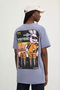 Хлопковая футболка Vertere Berlin, фиолетовый