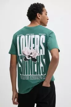 Хлопковая футболка Vertere Berlin, зеленый